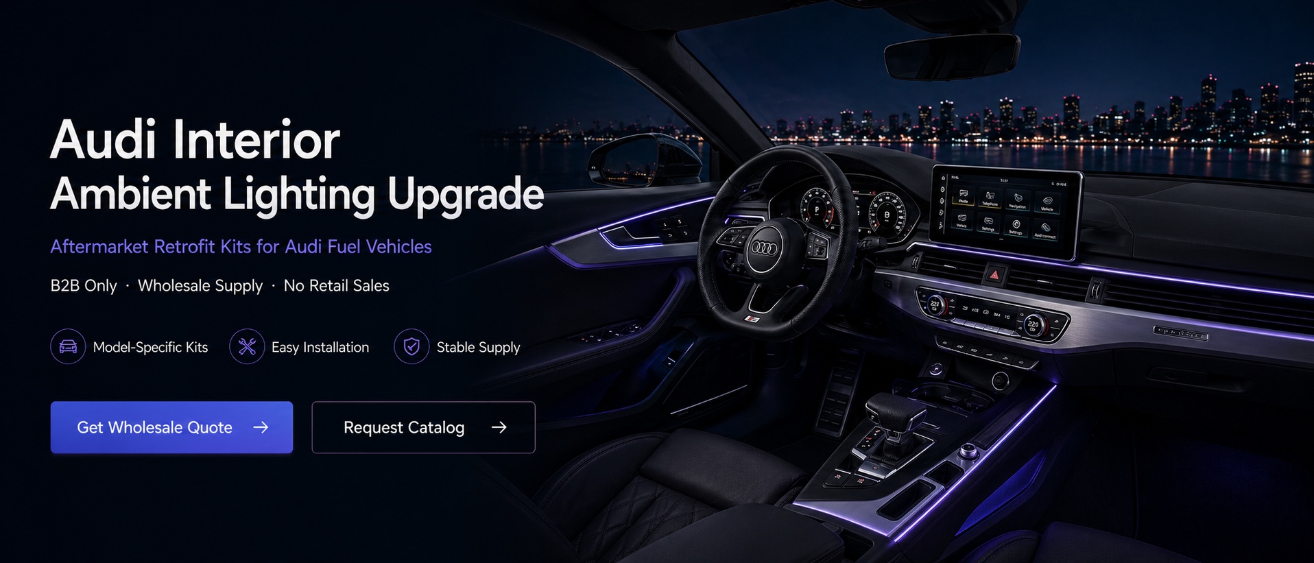 Audi Interior Ambient Lighting Upgrade